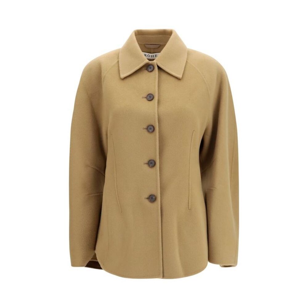 Rohe Beige Wool Oves Aries Full-Length Women's Jacket